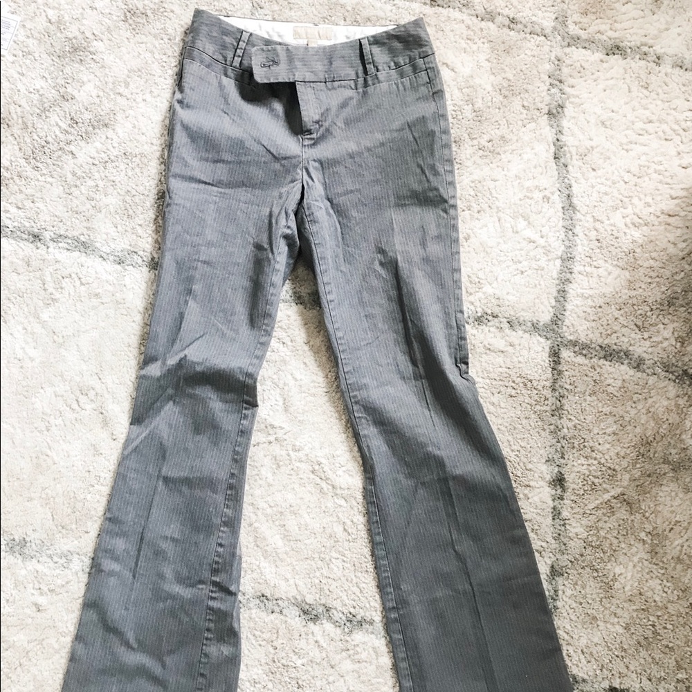 Banana Republic - grey pin stripe dress pants